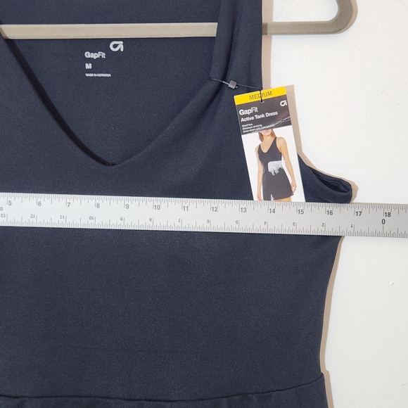 Gap Fit Sleeveless Black Athletic Mini Dress Size Medium NWT - Picture 7 of 11